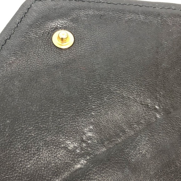 CHANEL Authentic Black Lambskin Leather Wallet - Picture 10 of 16